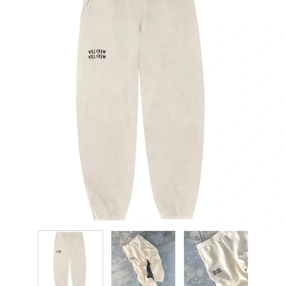 NWT Kill Crew Cream Hoodie and Joggers Set Medium